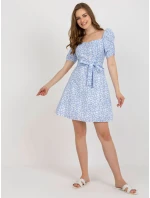 LK SK 509002 šaty.03P bílá a modrá