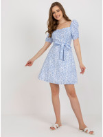 LK SK 509002 šaty.03P bílá a modrá