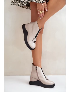 Boty na klínovém podpatku model 201014 Step in style