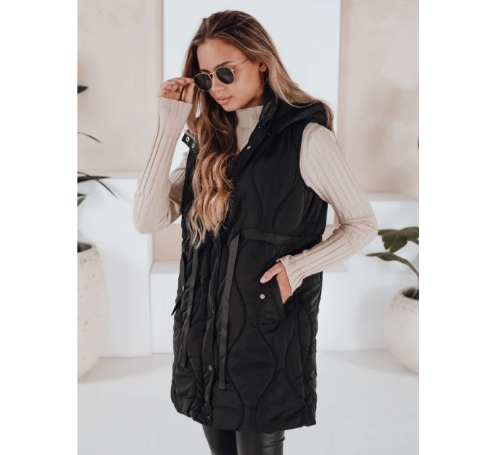 Dámská prošívaná vesta WELIA černá FashionStreet TY3294