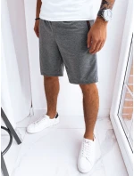 Pánské tmavě šedé teplákové šortky Dstreet model 21968968 - FashionStreet