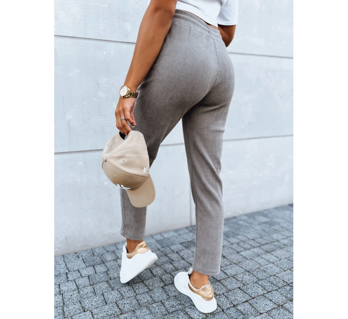 Dámské tmavě béžové tepláky Dstreet model 21970901 - FashionStreet