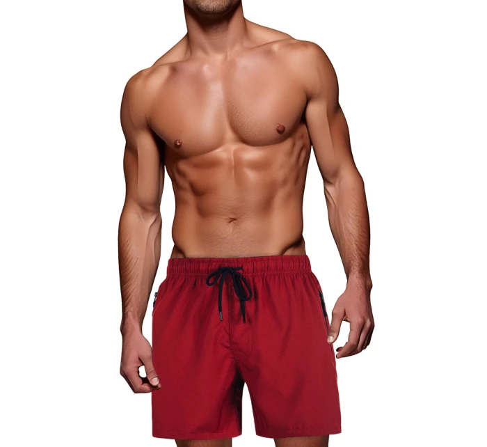 Pánské šortky bordó Dstreet model 21989780 - FashionStreet