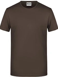8008 Pánské tričko z bio bavlny model 22437959 brown - Daiber