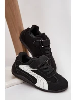 Dětské sportovní boty s přezkou Černo-bílé Perrin Dětské sportovní boty s přezkou Černo-bílé Perrin