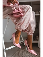 Klasické lakované lodičky z umělé kůže růžové model 22092148 - Boto