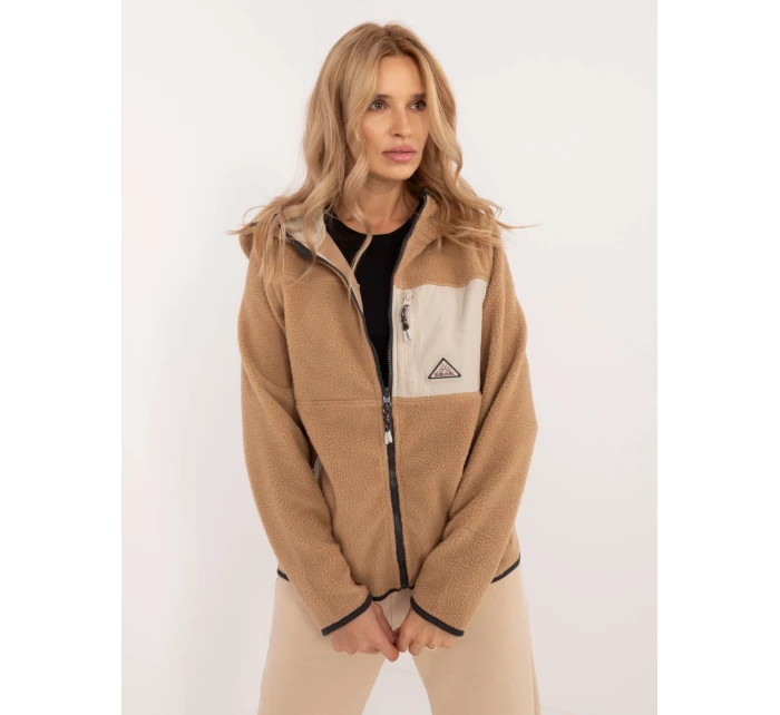 Mikina D20001M02671A2 světle hnědá