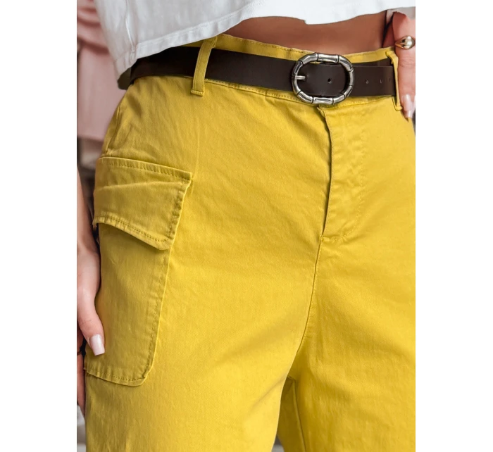 Dámské pytlovité kalhoty GOTRENDI hořčicové FashionStreet UY2527