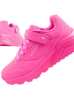 Skechers Uno Lite  buty sneakersy sportowe dziecięce różowe wygodne