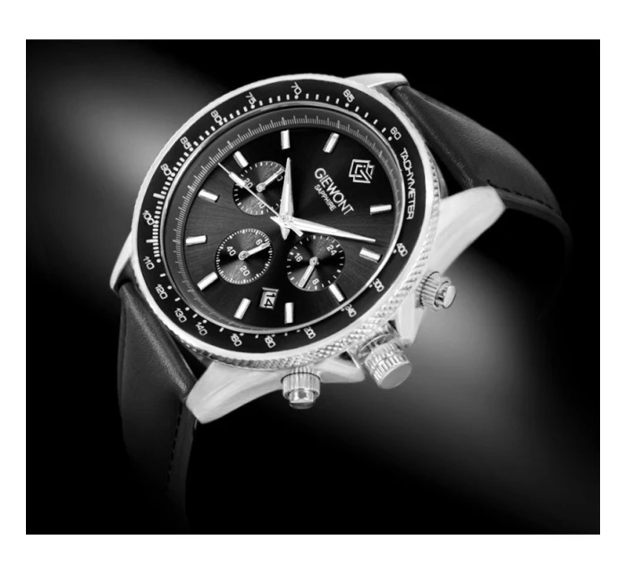 Pánské hodinky Giewont Chronograph Sapphire Black GW3520-A4 Pánské hodinky Giewont Chronograph Sapphire Black GW3520-A4
