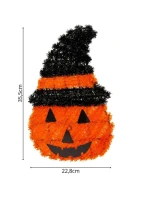 DEKORATIVNÍ FIGURKA DÝNĚ 35CM HALLOWEEN ORANŽOVÝ PRUH