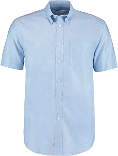 Kustom Kit KK 350 (18,5-23) Pracovní košile Oxford s krátkým rukávem 43.350X light blue