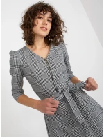 Sukienka LK SK model 21110905 biało czarny - FPrice
