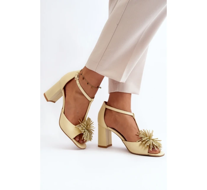 Sandály na podpatku model 198793 Step in style Sandály na podpatku model 198793 Step in style