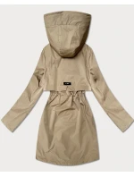 Klasyczna kurtka damska na podszewce Goodlookin ciemny beżowy (B2006-12)