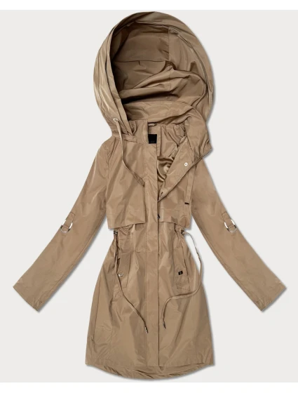 Dámská klasická bunda Goodlookin s podšívkou tmavě béžová (B2006-12)