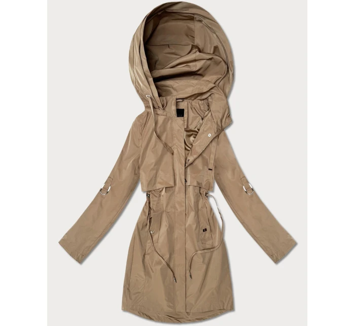 Dámská klasická bunda Goodlookin s podšívkou tmavě béžová (B2006-12)