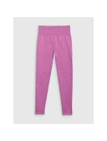 Dámské bezešvé legíny na jógu a pilates 4F 4FWAW25TFTIF407-54A dámské Dámské bezešvé legíny na jógu a pilates 4F 4FWAW25TFTIF407-54A dámské