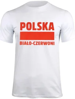 Unisex tričko Polsko bílá/červená S337909