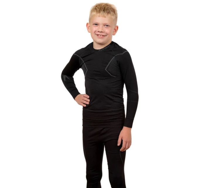 Dětská termo souprava Active GT43204 černo-šedá - Alpinus