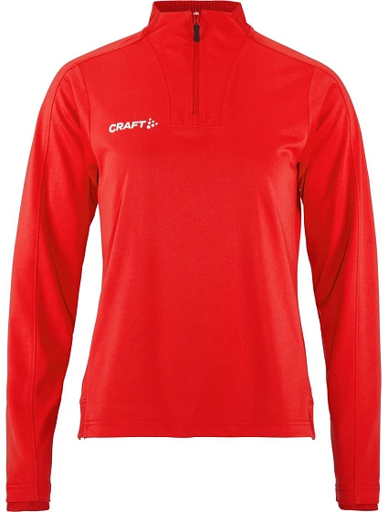 Craft Teamwear Evolve 2.0 Half Zip W Dámská tréninková bunda s 1/4 zipem 82.4761 bright red Craft Teamwear Evolve 2.0 Half Zip W Dámská tréninková bunda s 1/4 zipem 82.4761 bright red