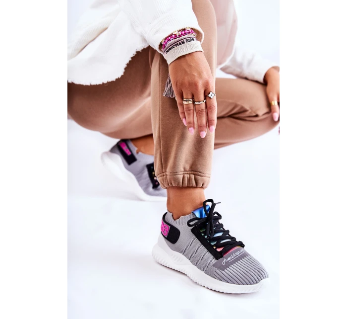 Dámská sportovní obuv nazouvací šedá Klayra Dámská sportovní obuv nazouvací šedá Klayra