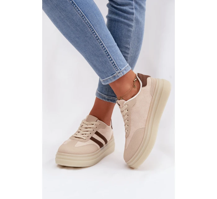 Dámské tenisky na platformě Béžové Galleria Dámské tenisky na platformě Béžové Galleria