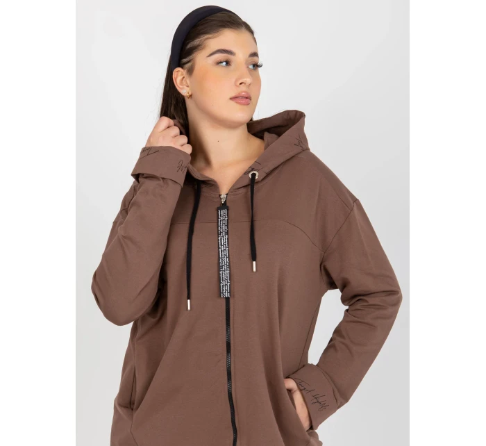 Mikina RV BL 8266.34P hnědá