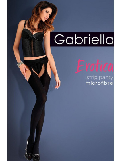 Punčochové kalhoty Gabriella  638 - Erotica Strip Panty Micro