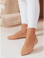 Dámské semišové baleríny s plochým podpatkem GLAMINO khaki FashionStreet ZY0775 Dámské semišové baleríny s plochým podpatkem GLAMINO khaki FashionStreet ZY0775
