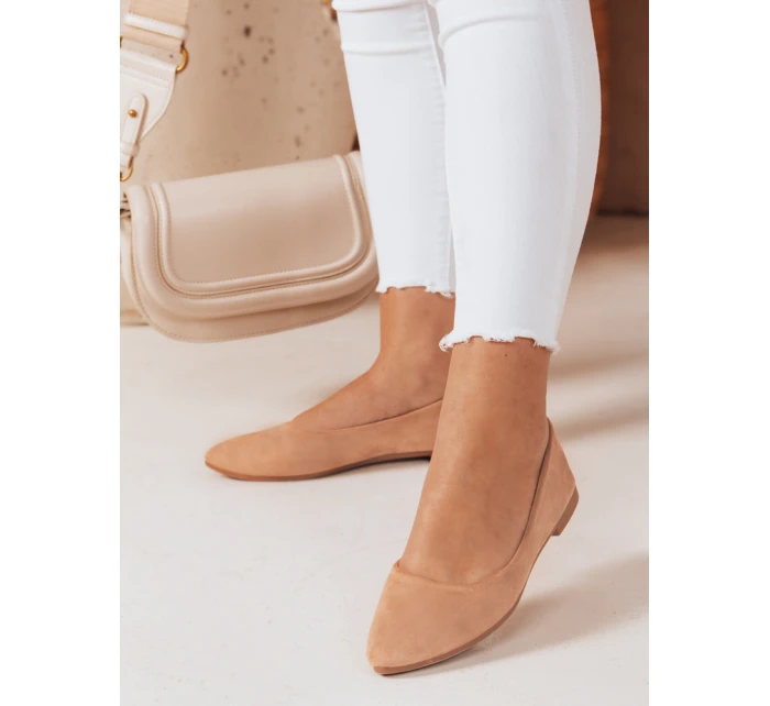 Dámské semišové baleríny s plochým podpatkem GLAMINO khaki FashionStreet ZY0775 Dámské semišové baleríny s plochým podpatkem GLAMINO khaki FashionStreet ZY0775