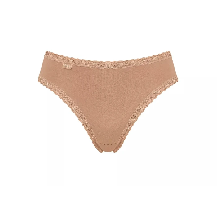 Dámské kalhotky 24/7 Cotton Lace Tai C3P - BROWN - sv. hnědé 6239 - SLOGGI Dámské kalhotky 24/7 Cotton Lace Tai C3P - BROWN - sv. hnědé 6239 - SLOGGI