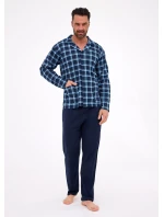 pyžamo model 21285458 dlouhé/r S2XL pánské rozepínací - Cornette
