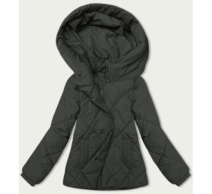 Dámská bunda v army barvě pro přechodné období (5M3175-136) Dámská bunda v army barvě pro přechodné období (5M3175-136)