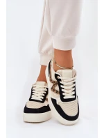 Dámské Sportovní Boty Na Platformě Leopardí Černé model 21688956 - Boto Dámské Sportovní Boty Na Platformě Leopardí Černé model 21688956 - Boto