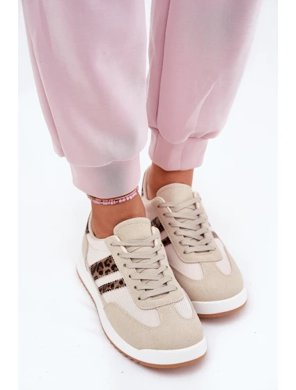 Dámské Tenisky Z Eko Semiše Leopardí Béžové Marinils Dámské Tenisky Z Eko Semiše Leopardí Béžové Marinils