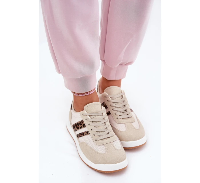 Dámské Tenisky Z Eko Semiše Leopardí Béžové Marinils Dámské Tenisky Z Eko Semiše Leopardí Béžové Marinils