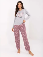 Pyžamo DU PI FP 001.48 šedé Pyžamo DU PI FP 001.48 šedé