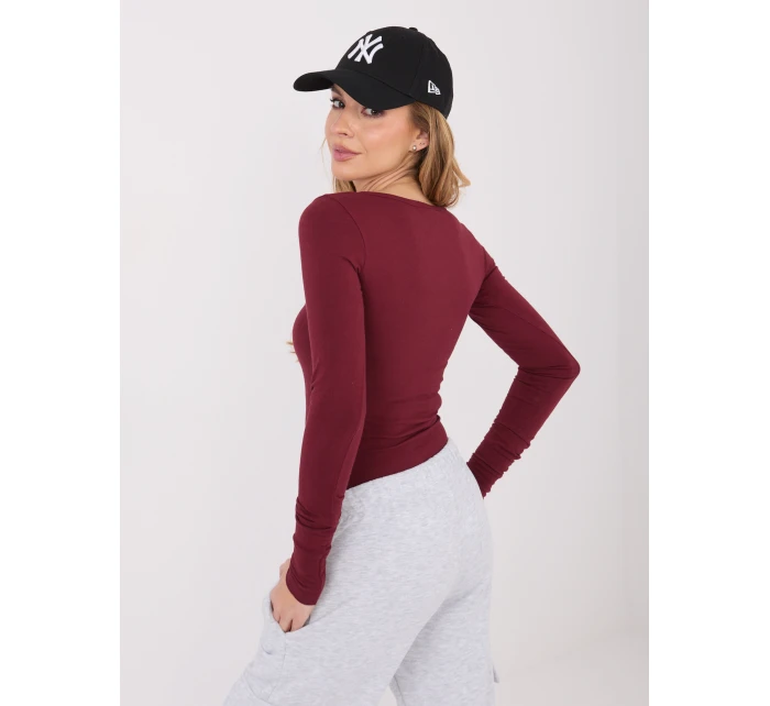 Bluzka WT BZ model 21859036 bordowy - FPrice