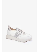 Dámské sportovní tenisky na platformě Vinceza – bílé