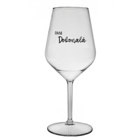PANI DOKONALÁ - priehľadný nerozbitný pohár na víno 470 ml PANI DOKONALÁ - priehľadný nerozbitný pohár na víno 470 ml