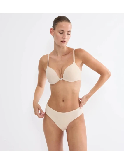 Dámská podprsenka Pure Micro WHUF - BROWN - tělová 00DL - TRIUMPH