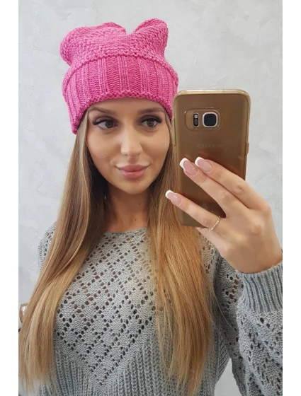 Dámská čepice Danuta K331 růžová Dámská čepice Danuta K331 růžová