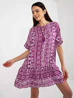 Dámské šaty D73771M30306C fialové - FPrice