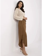 TW SP BI kalhoty model 20969226 světle hnědé - FPrice TW SP BI kalhoty model 20969226 světle hnědé - FPrice