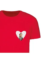 Personalizované pánské tričko s výřezem fotky na podkladu