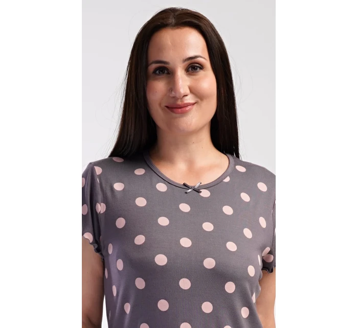 Dámské pyžamo kapri Puntík Dámské pyžamo kapri Puntík