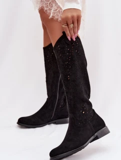 Ažurové kozačky  model 224440 Step in style