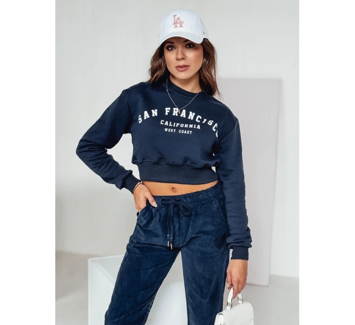 Dámský top SAN FRANCISCO s potiskem tmavě modrý FashionStreet BY1344