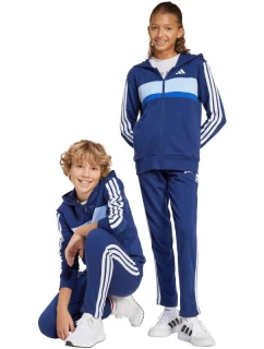 Dětské tepláky adidas Seasonal Essentials Tiberio 3-Stripes French Terry navy blue JI6035